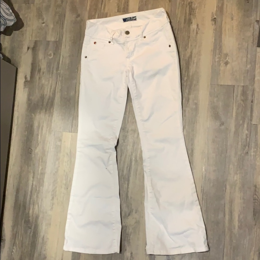 Hudson White Flare Jeans